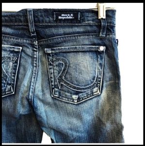 Rock & Republic {crystal gem bling} bootcut jeans